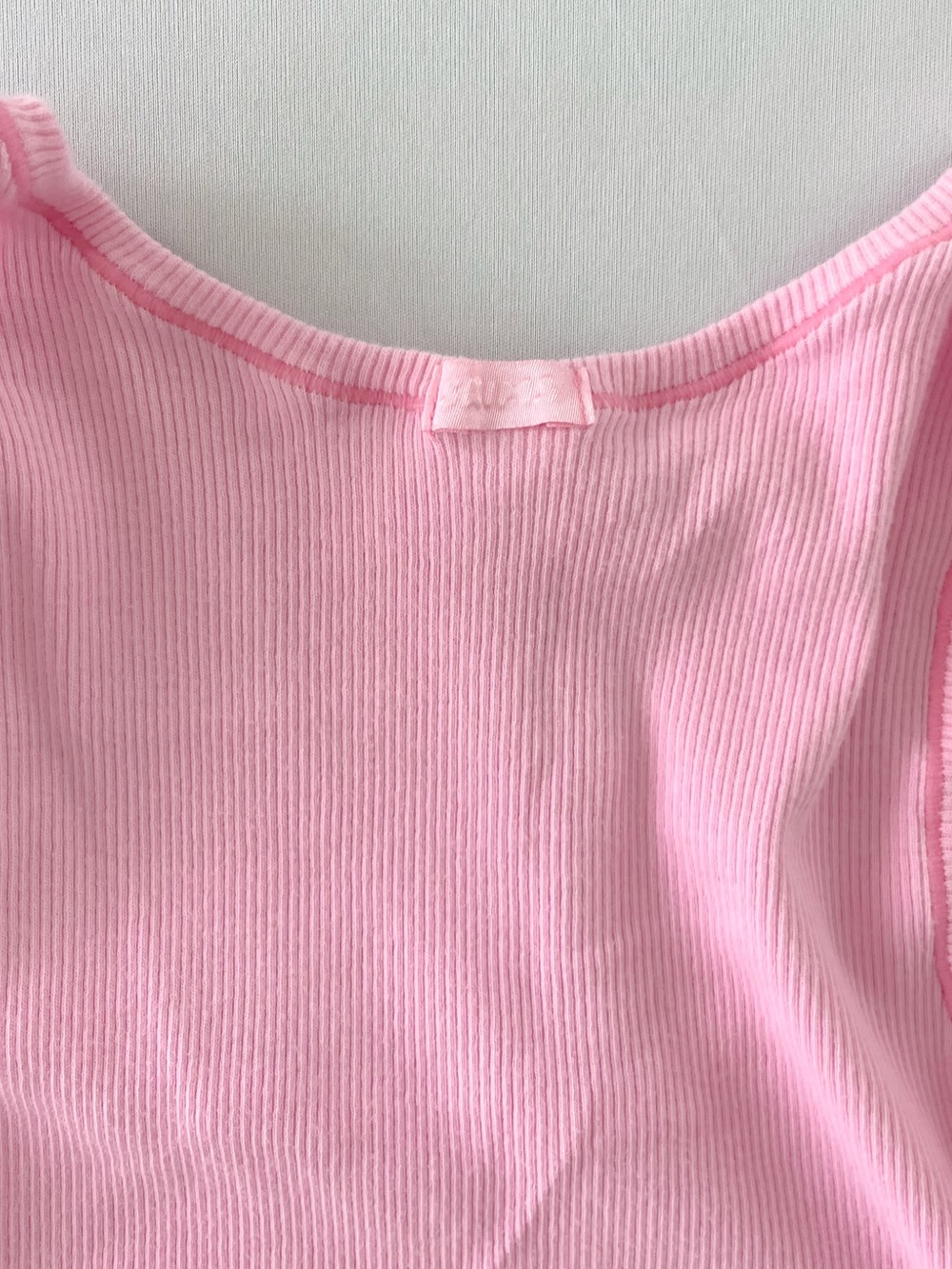 SKIMS Cotton Rib Tank & Boxer Set Medium Bubblegum Pink Ivory - Picture 5 of 6